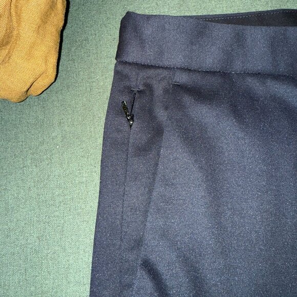 Theory Mens Pants Semi Tech Compact Ponte Navy Size 28 Suiting Trouser - Picture 6 of 6